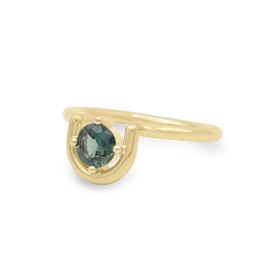 Lindy Ring • Teal Montana Sapphire • - Image 2