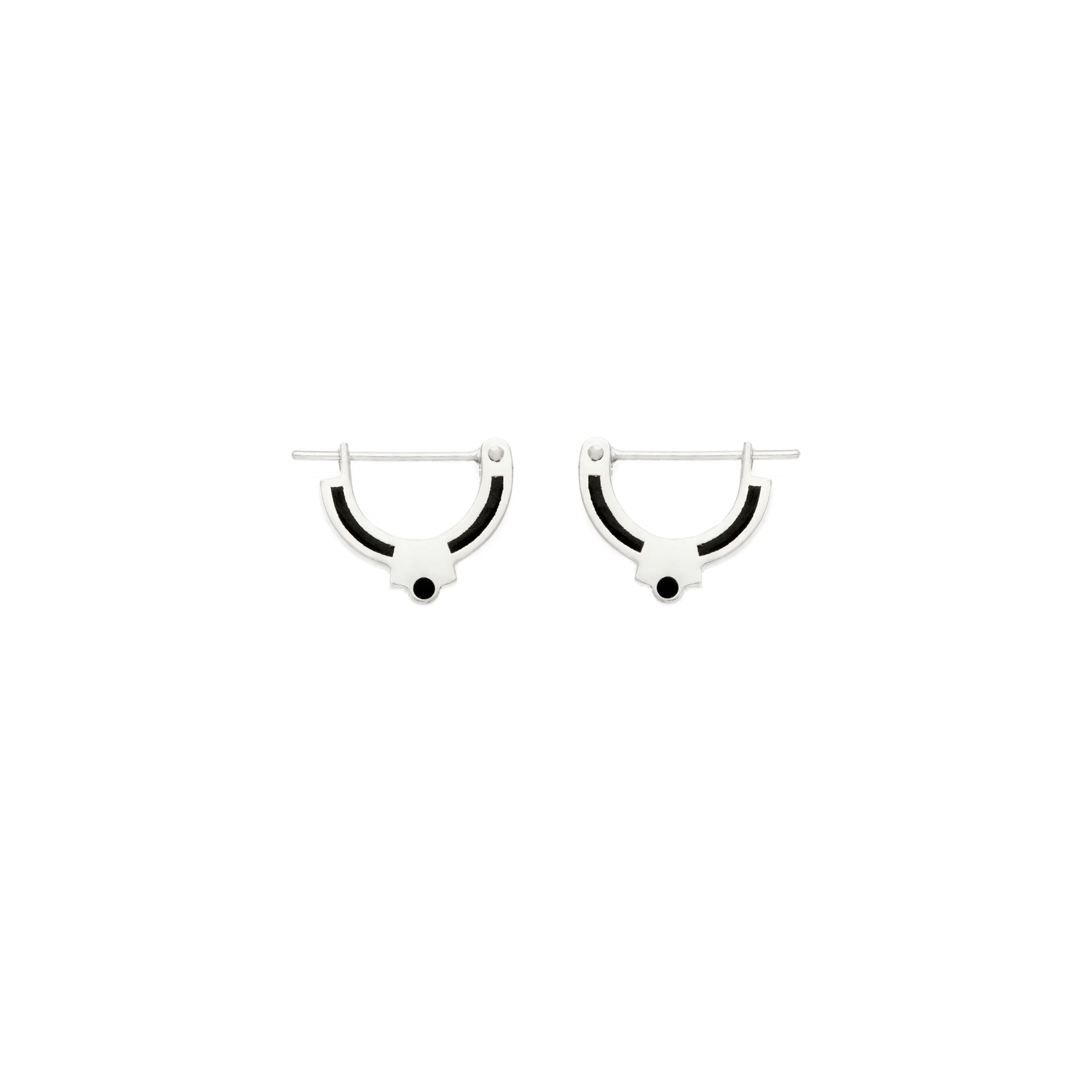 Emma Hoop • Silver • Black