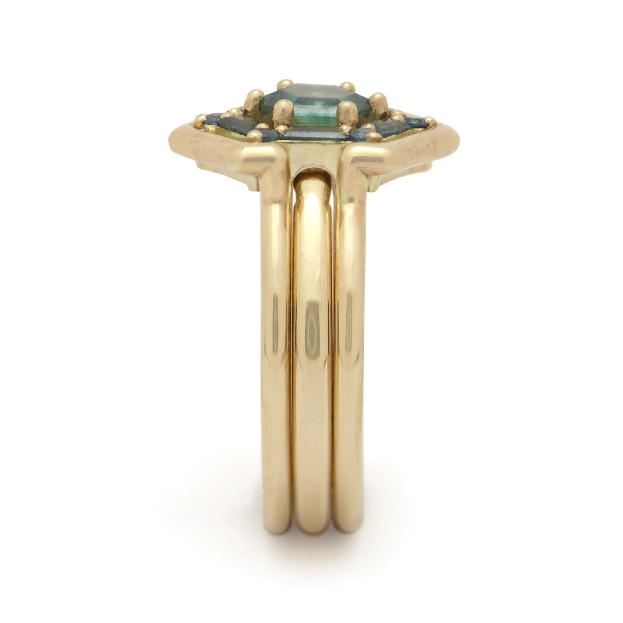 Ottessa Double Band Ring • Sapphire • - Image 3