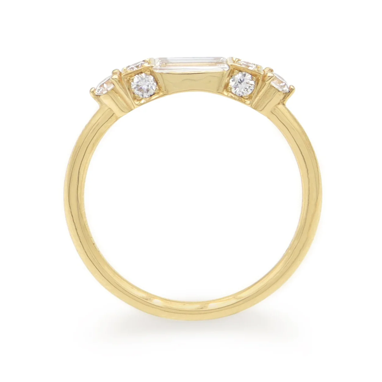 Lisa Ring • White Diamond • Yellow Gold - Image 3