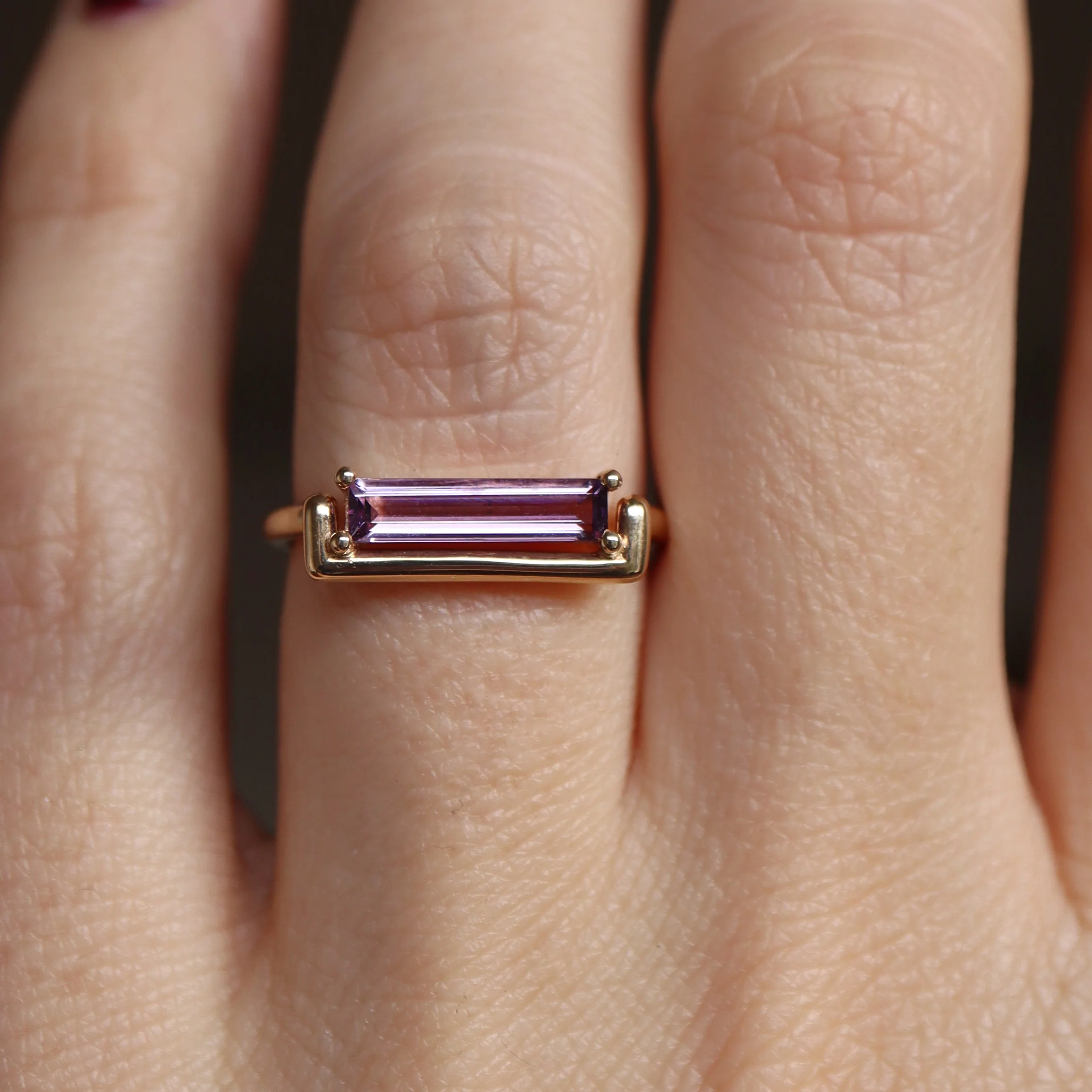 May Ring • Amethyst • Yellow Gold • Sold Out • - Image 3