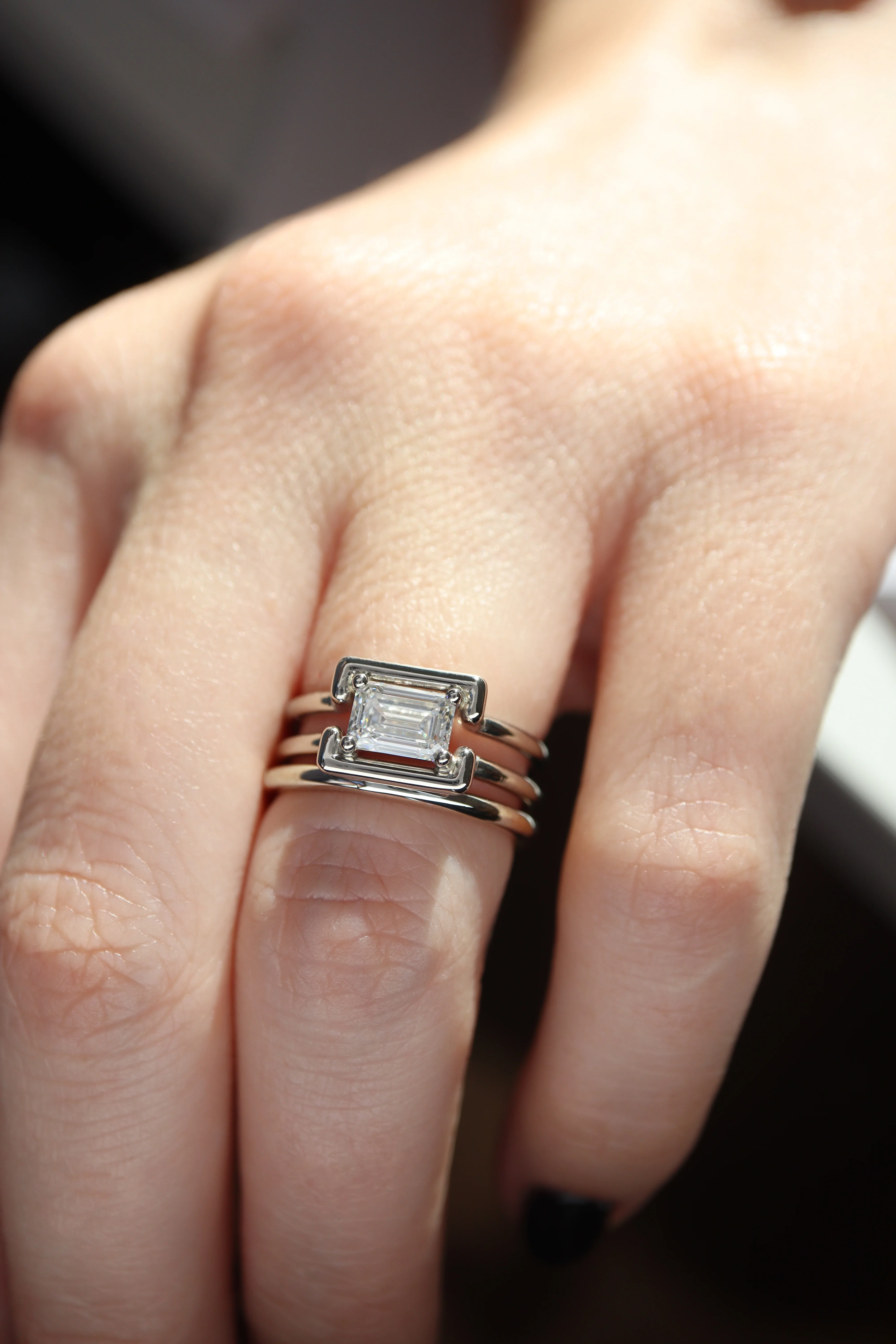 Raine Ring • White Diamond • White Gold - Image 3