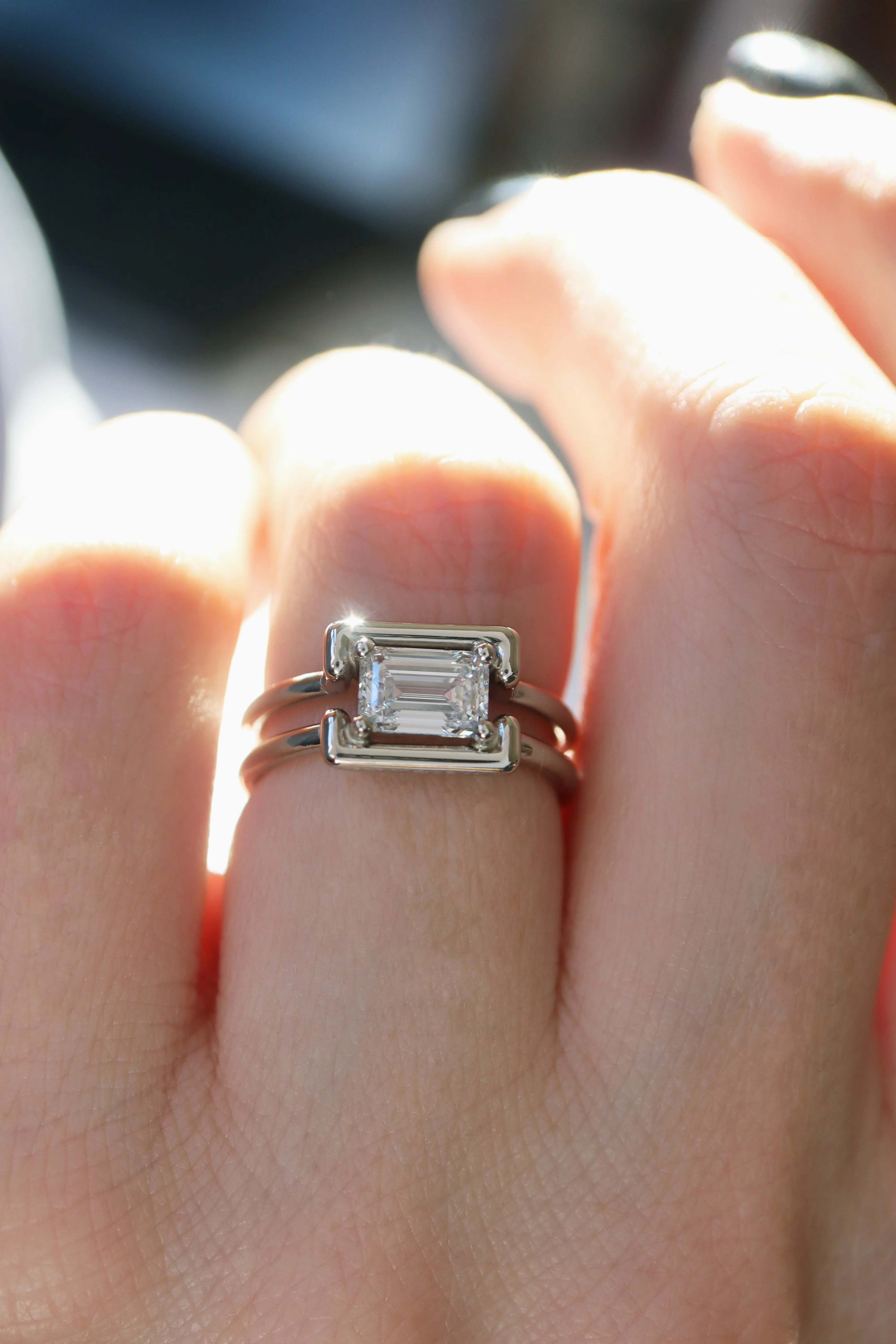 Raine Ring • White Diamond • White Gold - Image 4