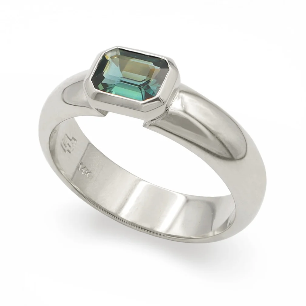 Rowlands Ring • Teal Sapphire - Image 4