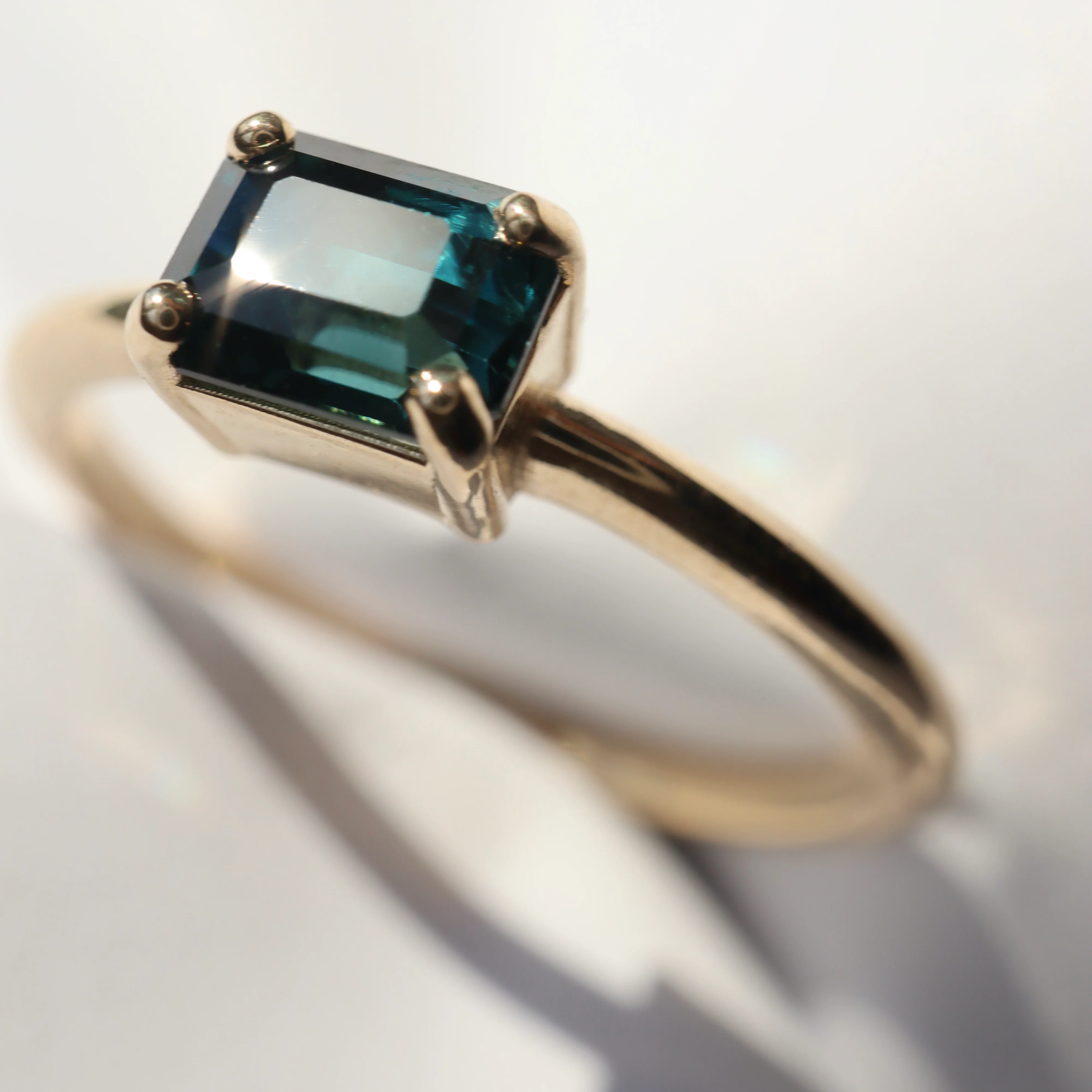 Suze Ring • Teal Sapphire • - Image 2
