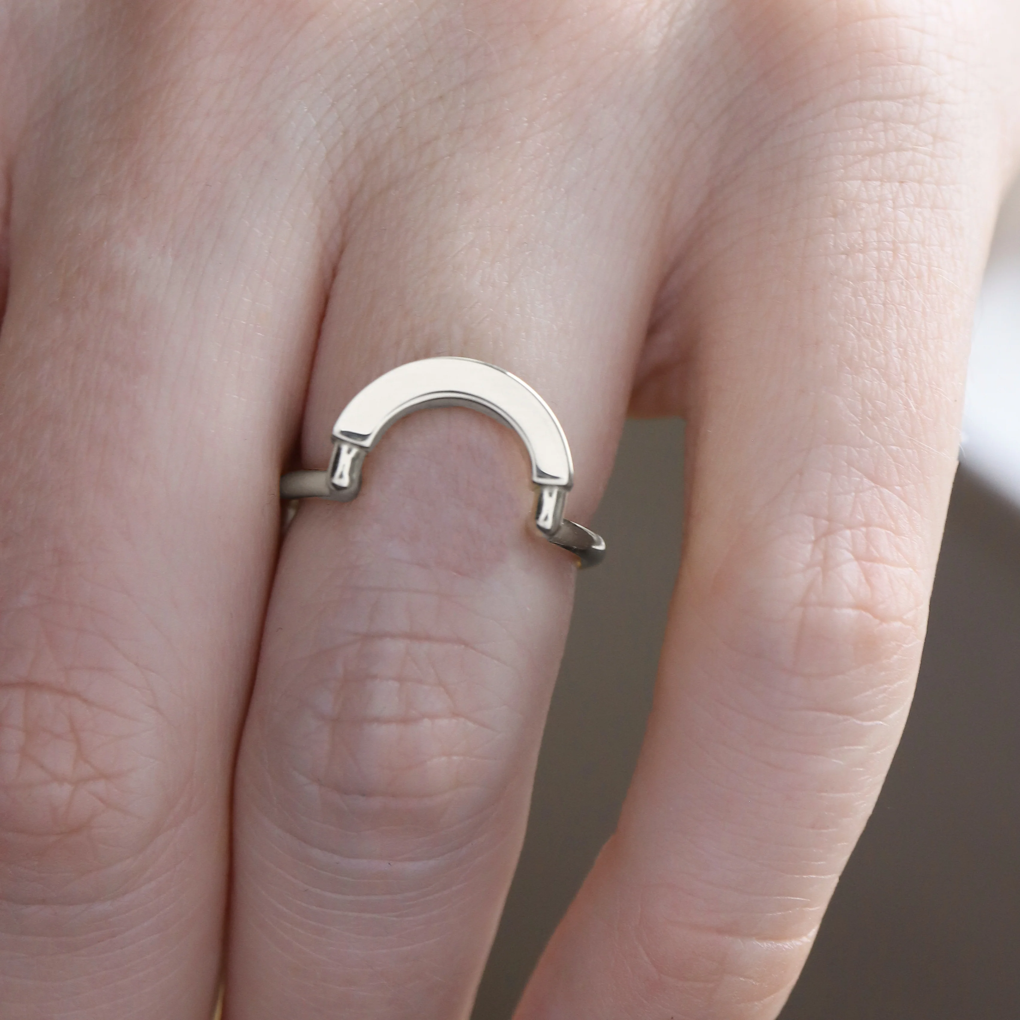 Tide Ring • Solid • White Gold - Image 4