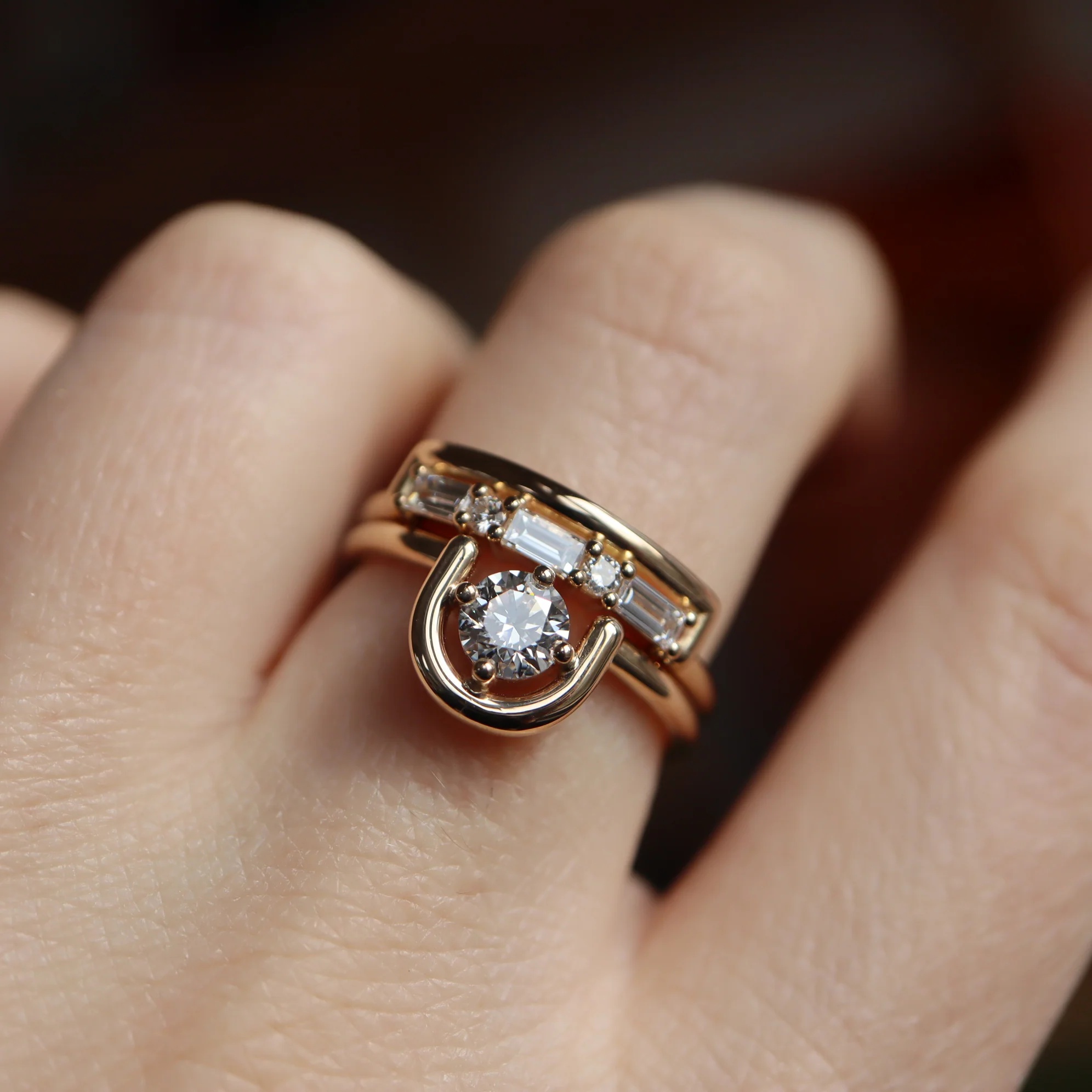 Lindy Ring • White Diamond • Yellow Gold - Image 4